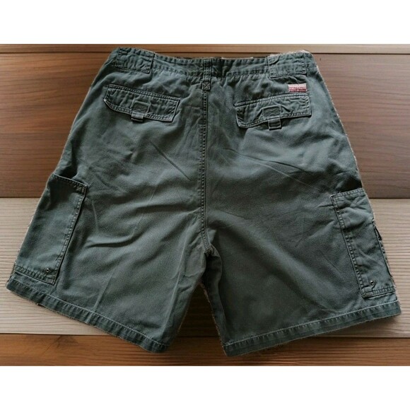 Coliseum Men's Shorts Size 36 Cargo Green Active Outdoor Pockets Cotton - Picture 8 of 14